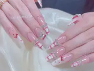 💖💖 【チップ長さ出し10本】 ☆パーツ無制限付け放題コー☆