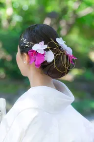 シニヨンヘア　綺麗めつるりんスタイル✨