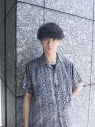 《🌊波巻きスパイラル🌊》メンズカット➕波巻きパーマ➕ system1stepトリートメント➕ヘアセット