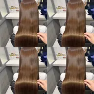 💎カット+縮毛矯正+艶感カラー+Aujua3ステップトリートメント【巻ける矯正/結べる矯正/髪質改善艶髪/新宿/】