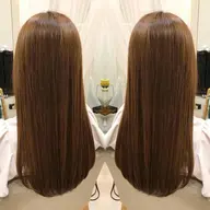 店長カット+リタッチ透明感カラー(全体+1100円)+オージュアトリートメント