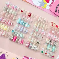 🎀ワンホンガーリー定額デザイン(10本アート)/付け替えオフ無料/ケア込み