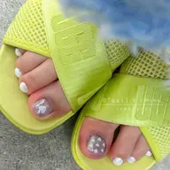 フットネイル親指のみArt♡他ラメ