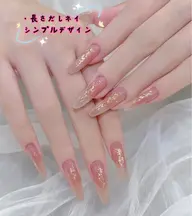 【長さだし×持ち込みデザイン】長さだしネイル×60分シンプルデザイン¥12,660