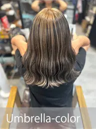 🐧【アンブレラカラー☂️】ポイントブリーチ➕ブリーチ部分のみオンカラー🉐+1,100円で全体カラーも🉐🐧