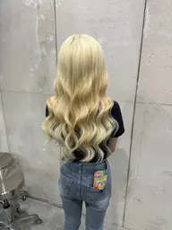 ダブルカラー+最高級人毛バージンレミーエクステ(シール)