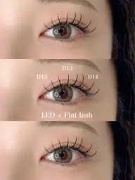 フラットラッシュ上下付け放題✨️(LEDに変更+1000円)