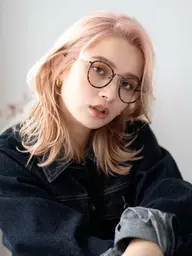 🪄︎︎トリートメント付🪄︎︎ケアブリーチ+透明感カラー+濃密うるうるトリートメント【予約リクエストからお願いします】