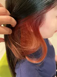 インナーカラー、ブリーチ込み