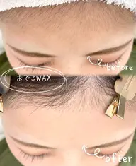 アイブロウwax＆おでこwax