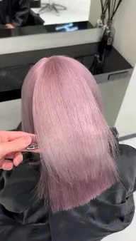 【ピンクカラー🌸】ワンケアブリーチ🧪➕カラー🎨➕クイックトリートメント🫧