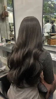 カット💇🏻♀️+透けsingleカラー🩵