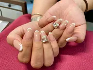 【オフなし】フレンチネイル(ラメライン選択可)