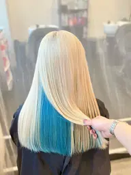 ケアブリーチ2回+カラー+艶トリートメント🫧