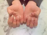 ハンドネイル♡ジェリップ10本(長さだし)時間内パーツつけ放題(オフなし)