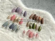 【前日予約限定】月替わり定額デザイン💅《新規ジェルオフ無料》