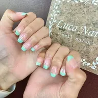 フレンチ、カラーグラデーション（ベースクリア）、ラメグラデーション（ベースカラー有り）