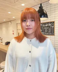 顔まわりカット＋ダブルカラー(ブリーチあり)