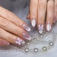 Hand💅🏻透明感☆ぷるぷるマグネット+パーツ2付き