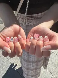 【入学式・卒業式ネイル】🌸✨長さだし10本+持ち込みアートネイル💗