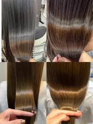 Aujuaトリートメント+炭酸泉(シャンプーブロー込み)コテ巻き仕上げ (平日限定)