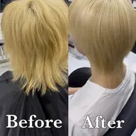 【ブリーチ毛OK】カット＋酸性ストレート＋1STEPローズTR