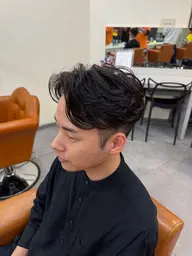 メンズカット&フェザーパーマ