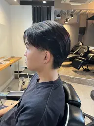 メンズカット＋顔周り縮毛矯正