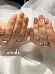 【ジュニアネイリスト】シンプル大人デザイン定額A(アート量多め)✨ハンドオフあり(オフ無料)