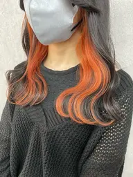 💕ミニモ限定💕低ダメージインナーカラー＋全体カラー＋高濃度トリートメント