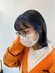 ❤️‍🔥簡単オシャレに❤️‍🔥カット＋イヤリングインナーカラー（ブリーチ込み）＋トリートメント