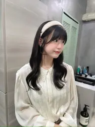 "🥨ケアカラー＋前髪お顔まわりcut✂︎"