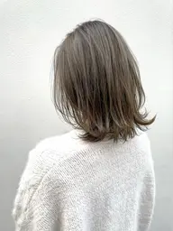 ブリーチなしで透明感🌈【似合せカット+ブリーチなしダブルカラー+トリートメント】オリーブ/ワインレッド/ボルドー/暖色