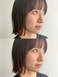 前髪カット+カラー