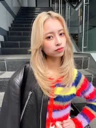 カット＋人気🦋外国人風ダブルカラー（ケアブリーチ）⚠️補足説明をご覧の上ご予約お願い致します🙇‍♀️