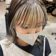 🫧顔まわりインナーカラー🫧前髪カット+顔まわりインナーカラー+フルカラー+オリジナルトリートメント
