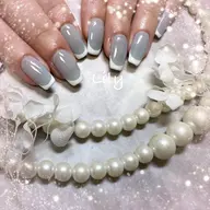 【再来】当店付替オフ無料・フレンチネイル(他店オフ￥2200別途)※ガラス・ミラー・マグネットフレンチ別途料金