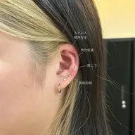 予約リクエストのみ/耳ツボジュエリー(両耳​〜​14粒)