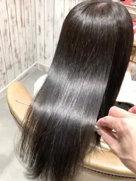 ［さらに艶髪✨]ツヤ髪カラー＋髪質改善酸性ストレート