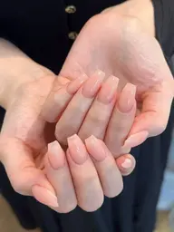 チップとスカルプジェル長さだし十本➕ワンカラー