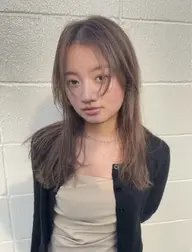 カット＋透明感艶カラー＋TOKIO or systemトリートメント【honen薬院/薬院大通】