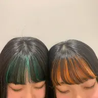 ブリーチ無しワンポイントカラー(約毛束1本分)