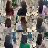 髪質改善カラー+髪質改善トリートメント　¥34000→24000