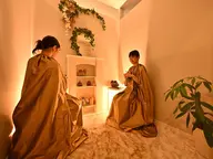 【ペア割】お友達やご家族カップルOK🙆完全個室のお部屋でゆったりよもぎ蒸しコース（40分）デトックスティーもご用意🍃