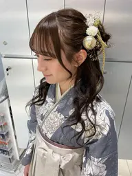 【早朝🆗❤】袴着付け🎓+ヘアセット🎀卒業式などに✨✨補足説明を必ずお読みください❣