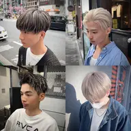 【メンズ限定】メンズカット+ハイブリーチ(2回)+内部補修トリートメント