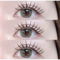 マツパ風エクステ/アップワードラッシュ orアジャストリフトテクニック フラット140本