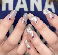 【長さだし👌🏻】持ち込みデザイン👌🏻アートネイル💅🏻🩷オフ込＋甘皮ケア