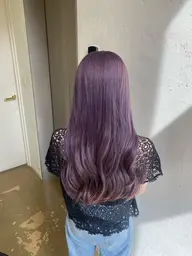 💜御新規様限定💜韓国風カラー ラベンダーカラー ケアトリプルカラー+トリートメント💜