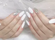 自爪ワンカラー/ラメグラデーション+埋め尽くし✨💗